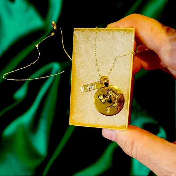 Jewelry - Astrology Gold Libra Pendant Necklace